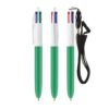 BIC 4 kleuren balpen met Lanyard