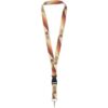 Lanyard met 2 zijden sublimatie voorzien van haak en buckle