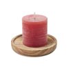 PANTOR Kaars met ronde houten basis