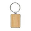 RCS gerecycled zinc alloy rechthoekige sleutelhanger