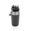 Vacuüm RVS fles met duo-functie deksel 50 cl.