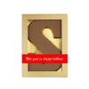 Chocoladeletter XL 200 gram - met banderol